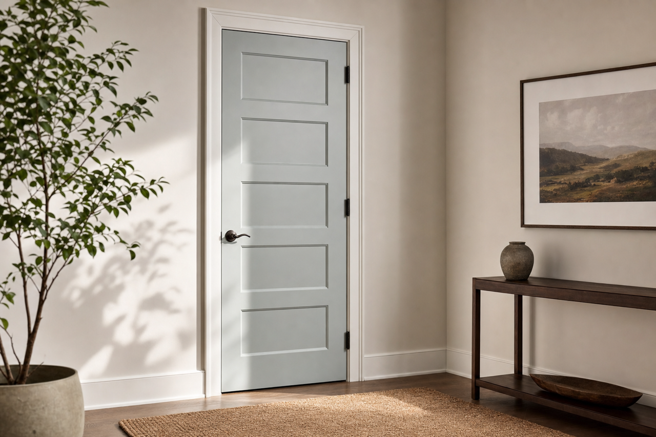 Iced Marble by Benjamin Moore on interior-doors