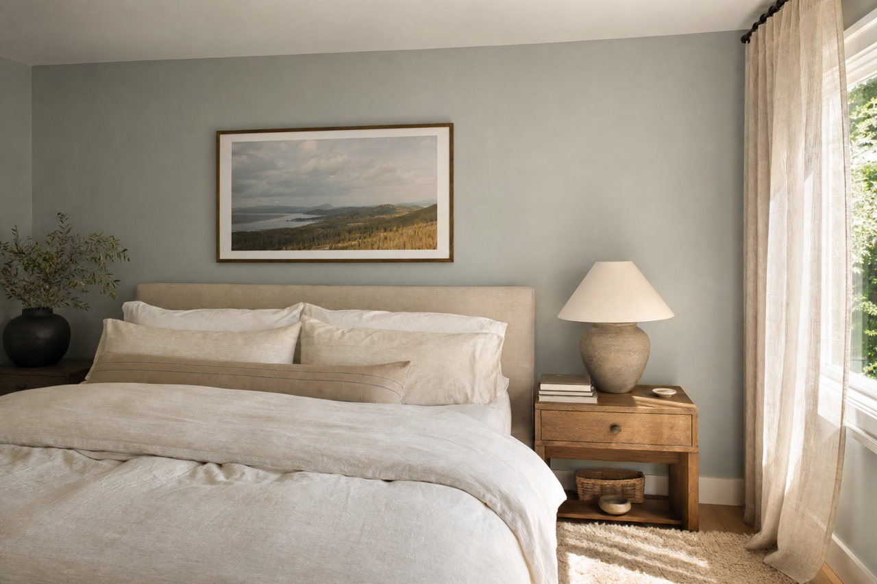 Iced Marble by Benjamin Moore on interiors
