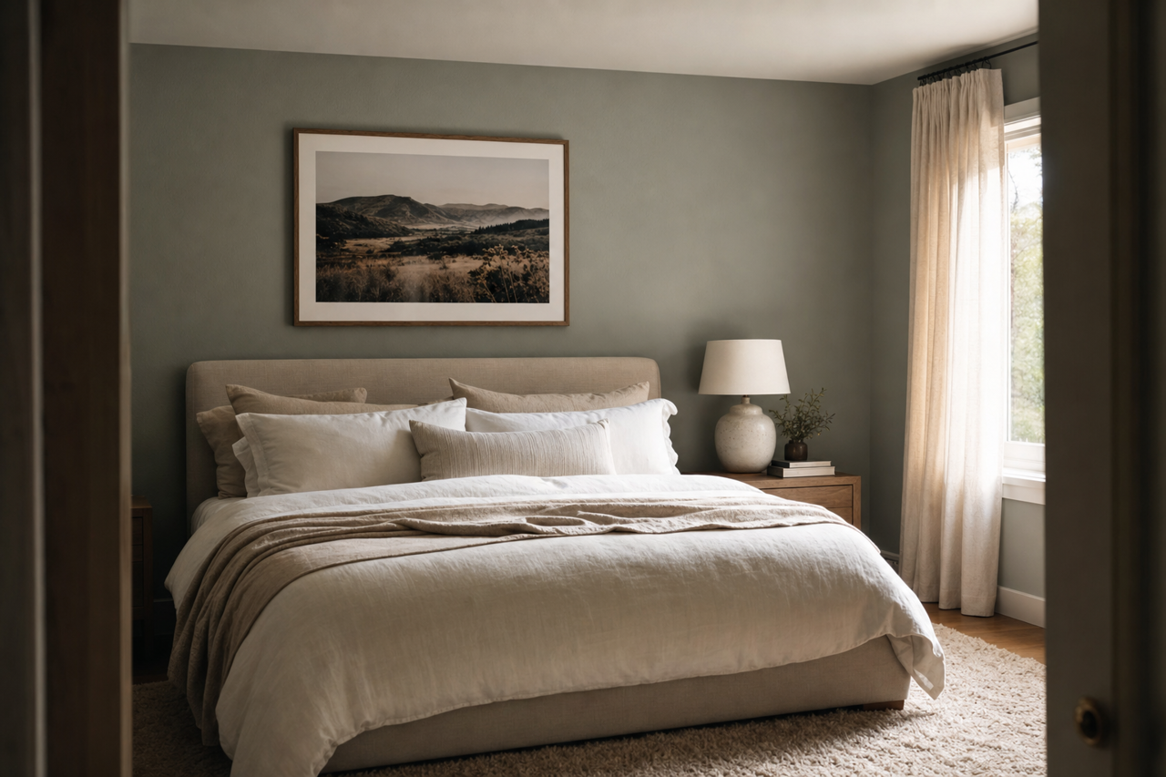 Intrigue by Benjamin Moore on interiors