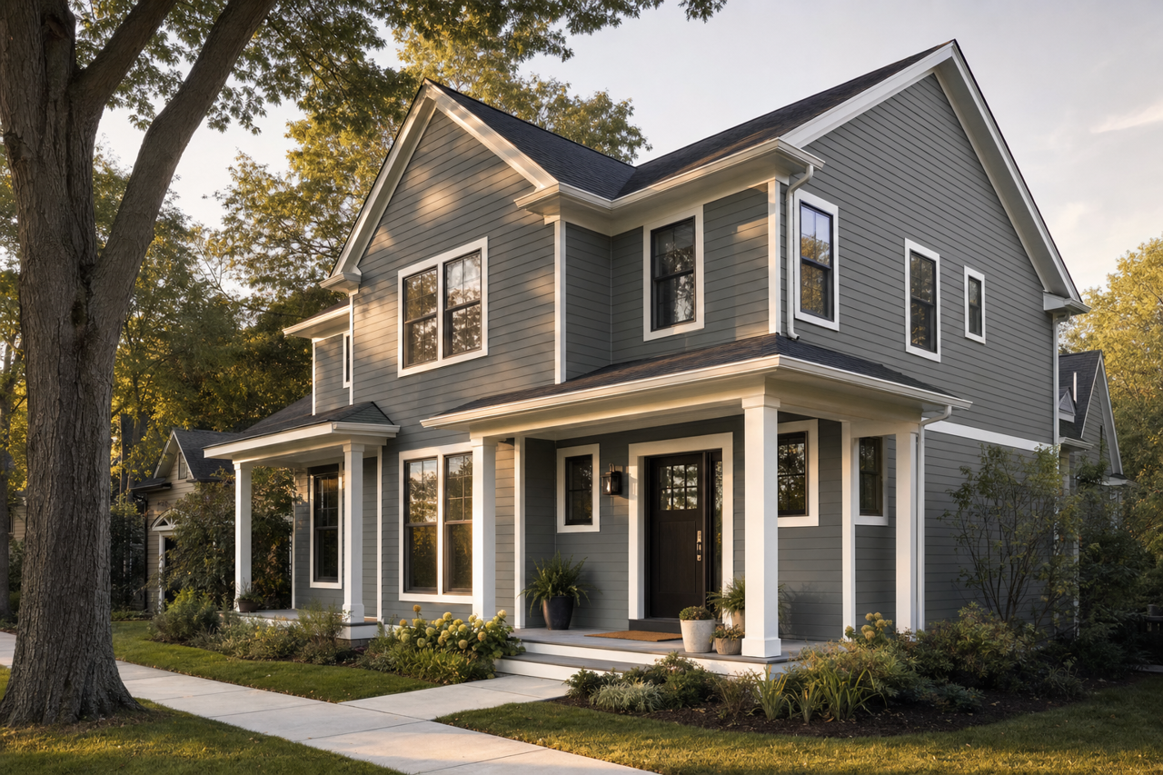 Millstone by Benjamin Moore on exterior