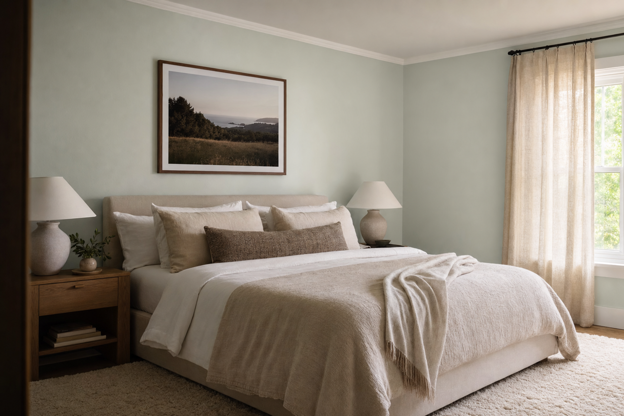 Silver Crest by Benjamin Moore on interiors