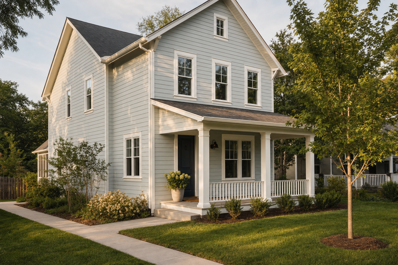 Wales Gray by Benjamin Moore on exterior