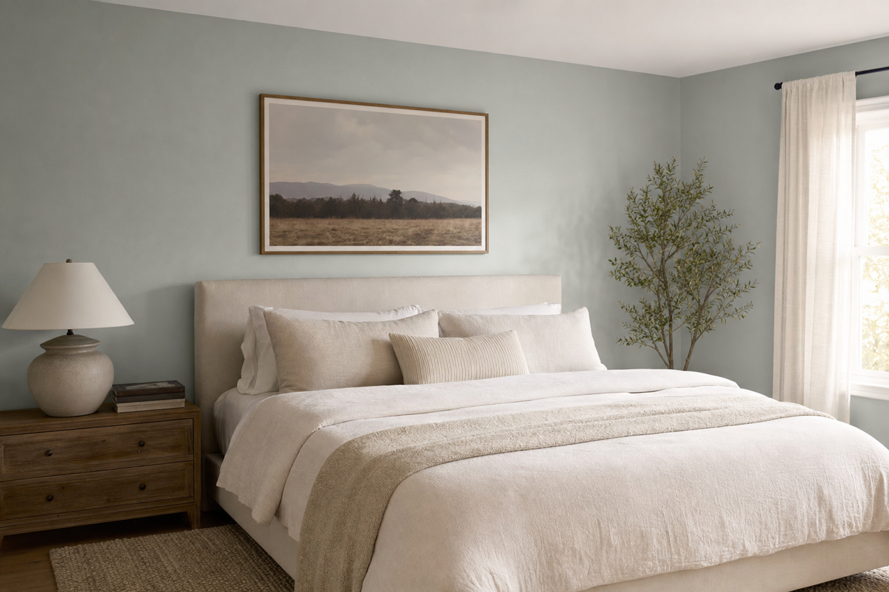 Wales Gray by Benjamin Moore on interiors