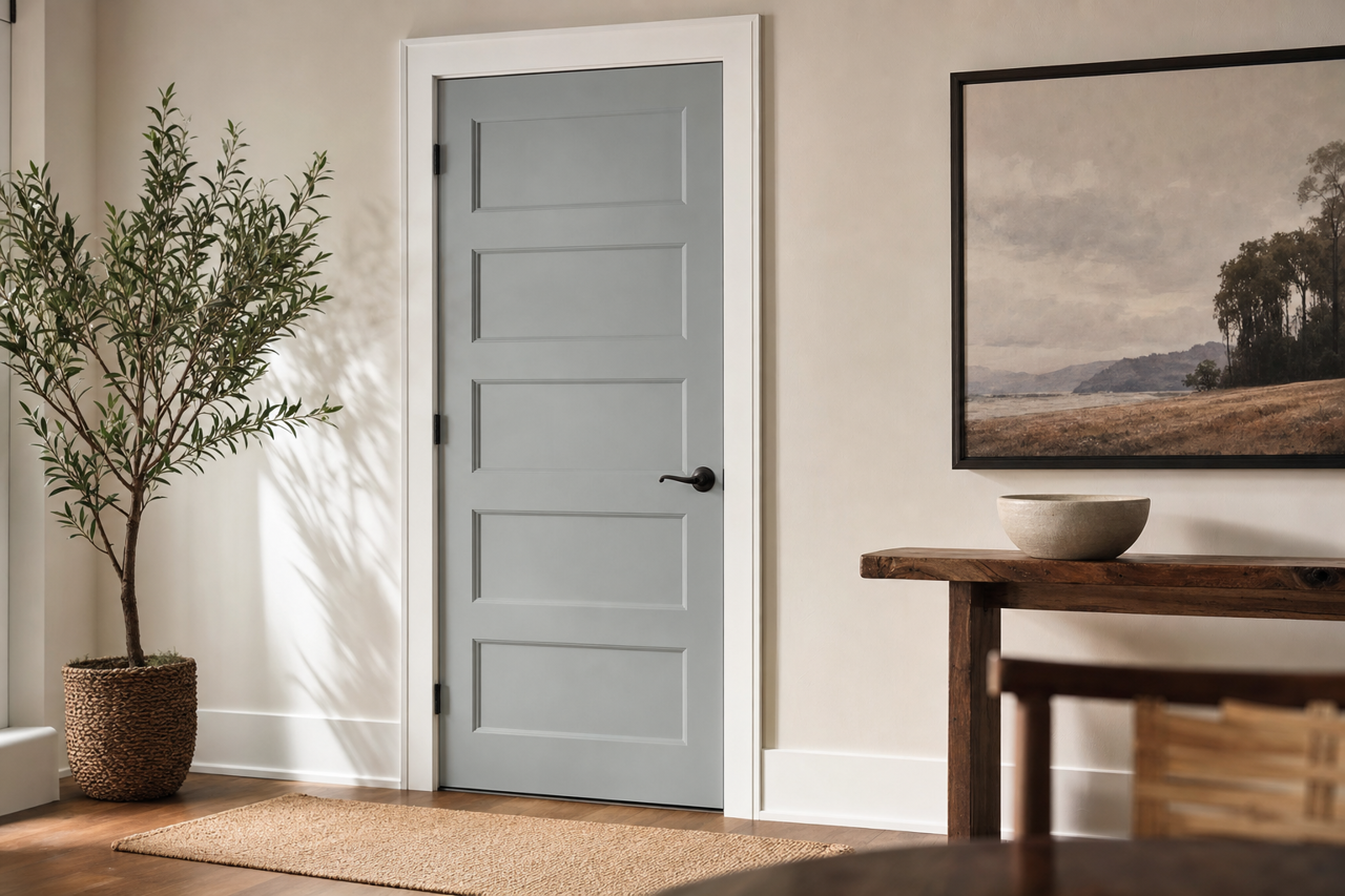 Gibraltar Cliffs by Benjamin Moore on interior-doors