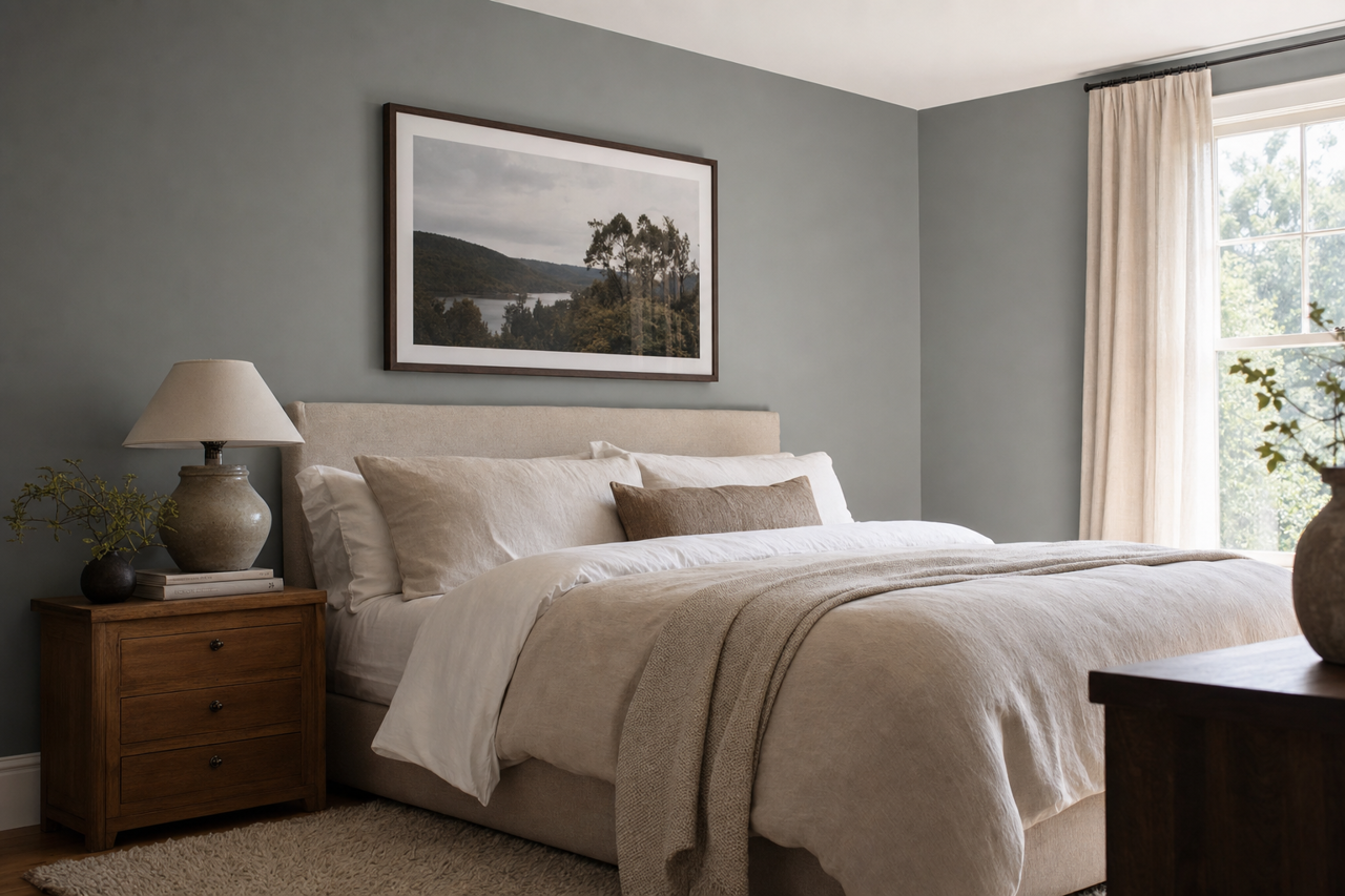 Gibraltar Cliffs by Benjamin Moore on interiors