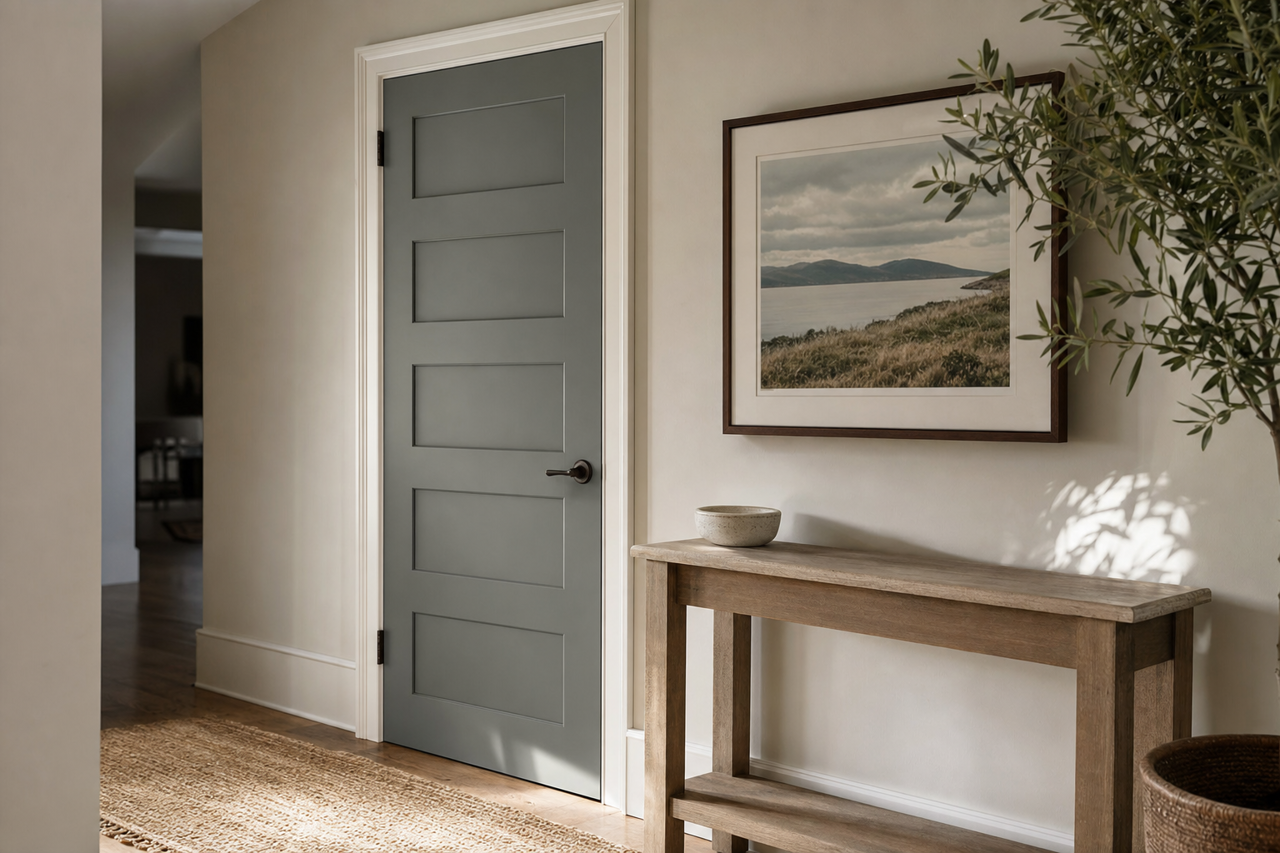 Kitty by Benjamin Moore on interior-doors