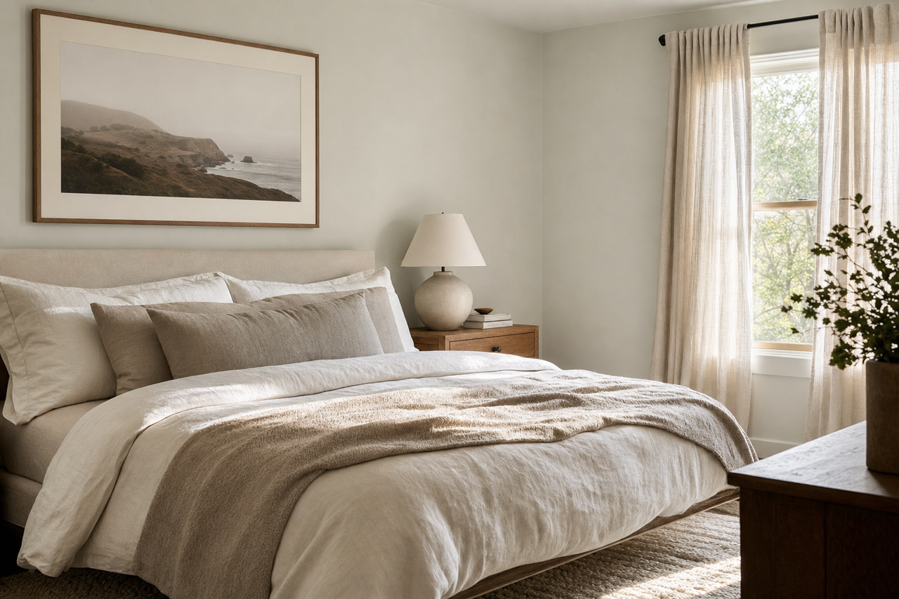 Paper White by Benjamin Moore on interiors