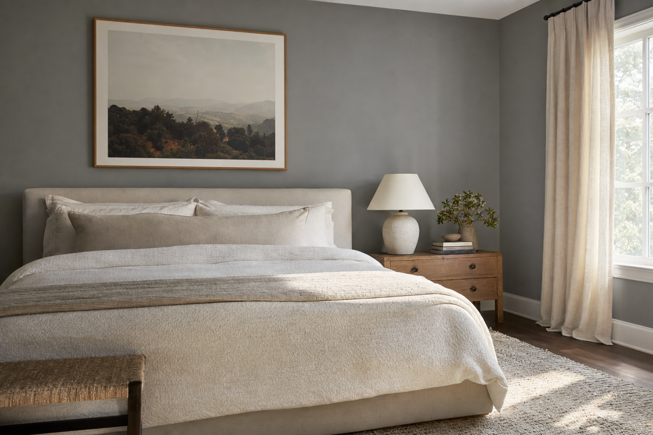 Rocky Coast by Benjamin Moore on interiors