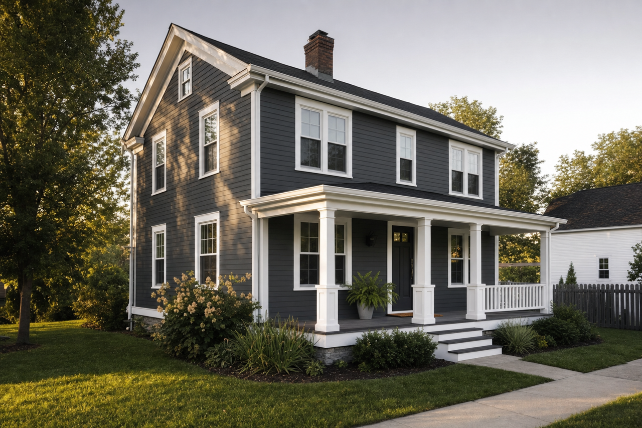 Nightfall by Benjamin Moore on exterior