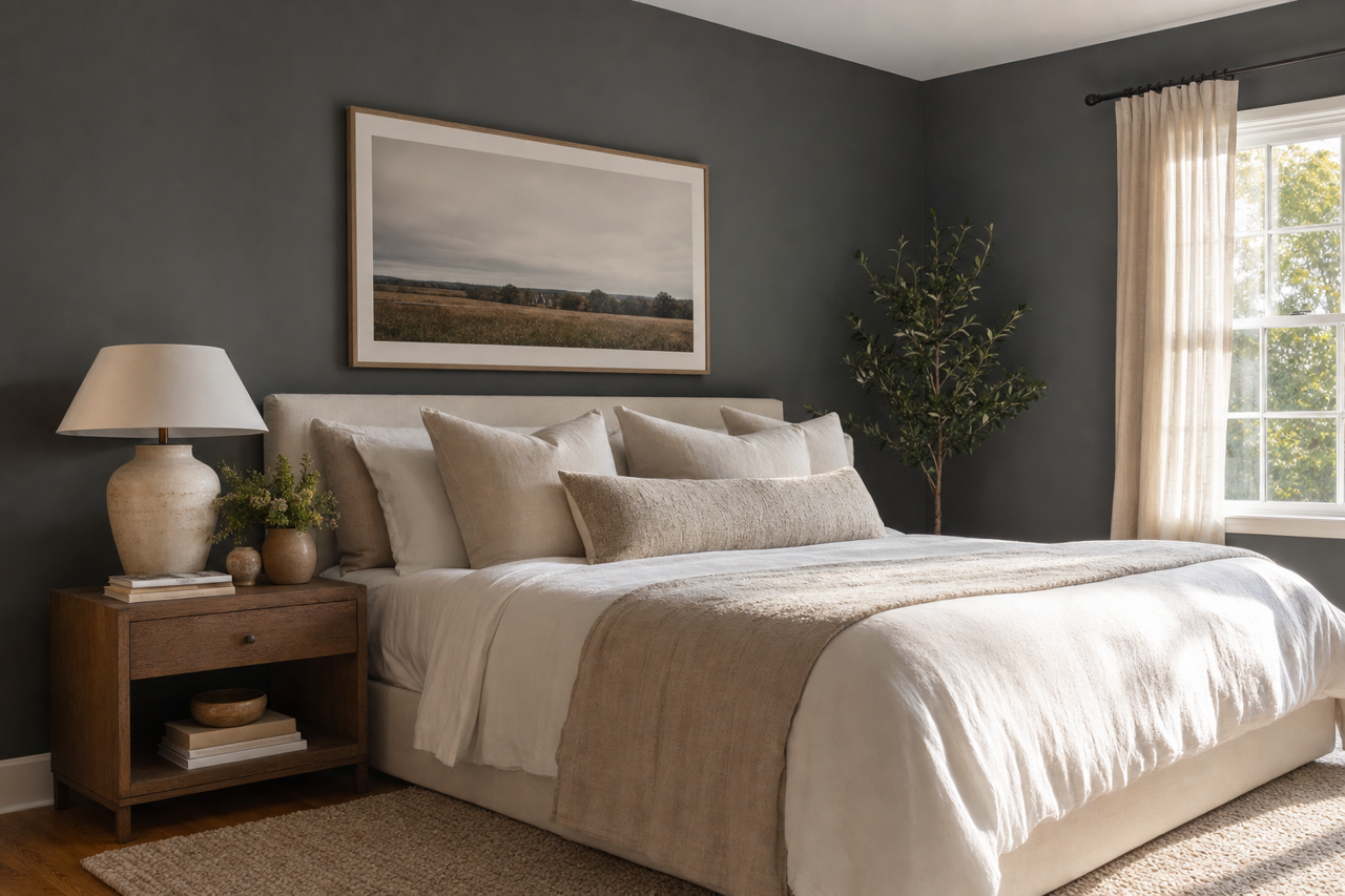Nightfall by Benjamin Moore on interiors