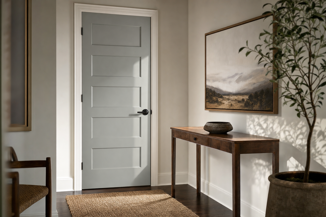 Timber by Benjamin Moore on interior-doors