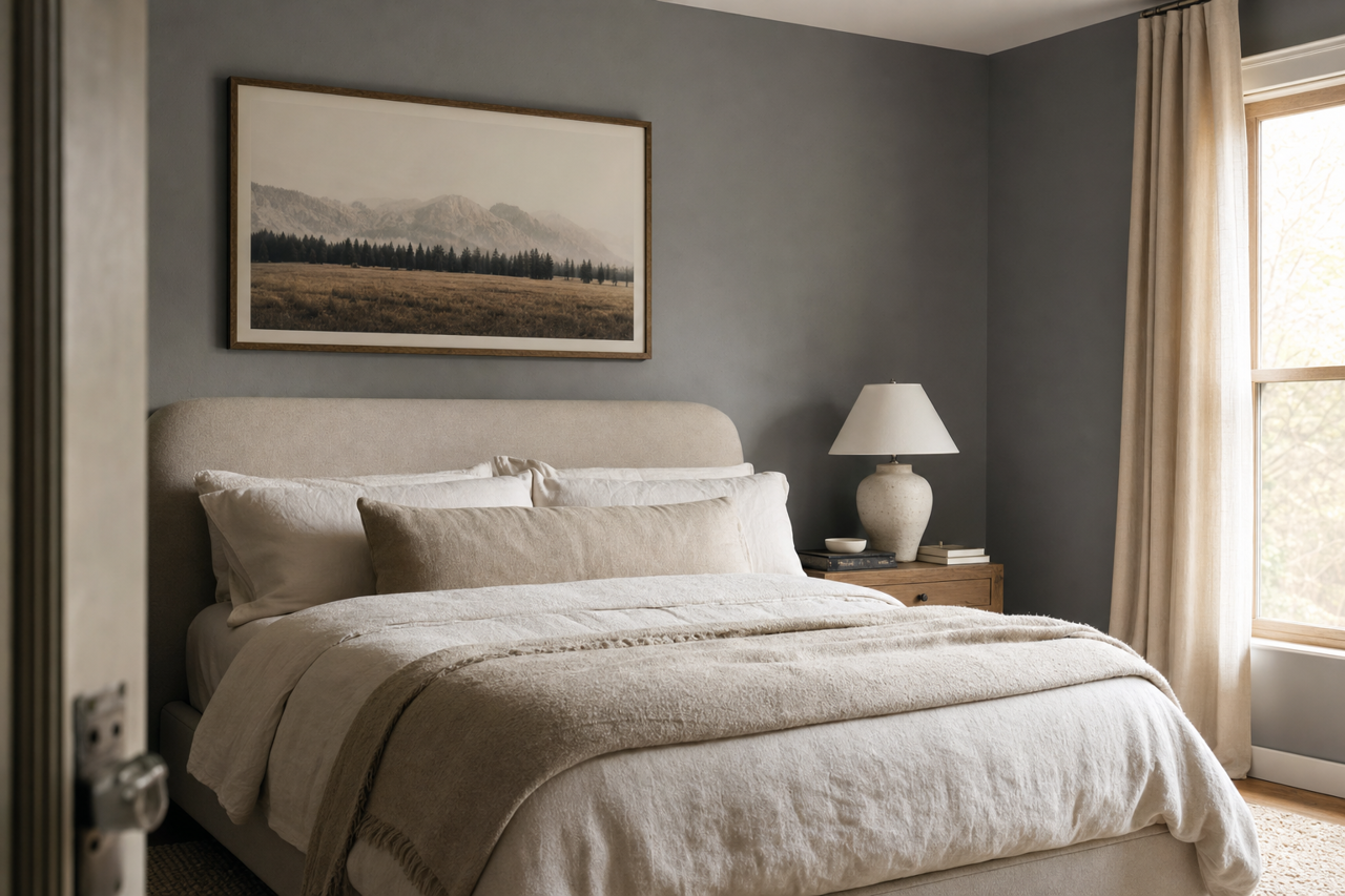 Ashland Slate by Benjamin Moore on interiors