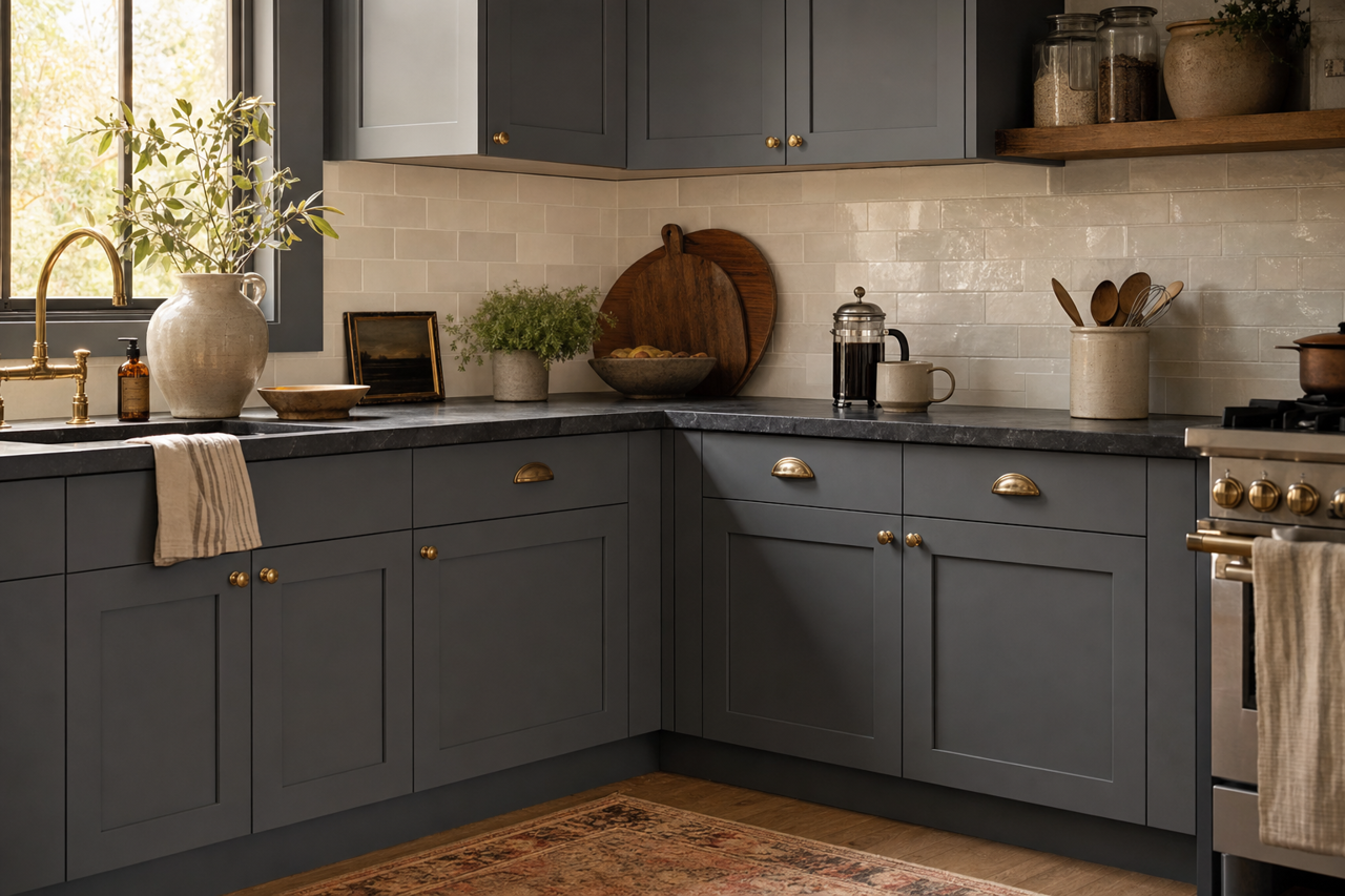 Temptation by Benjamin Moore on cabinets