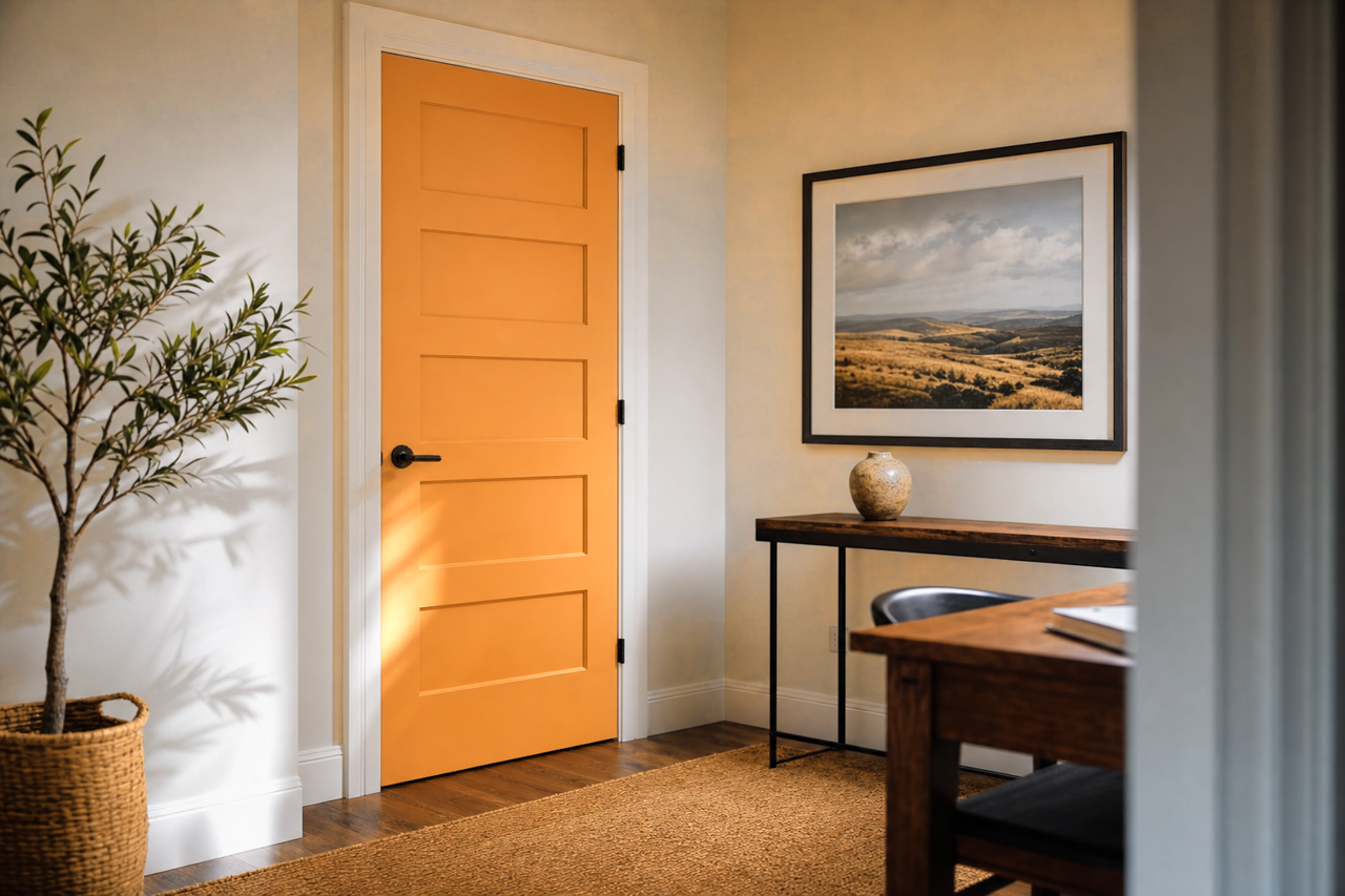 Brilliant by Benjamin Moore on interior-doors