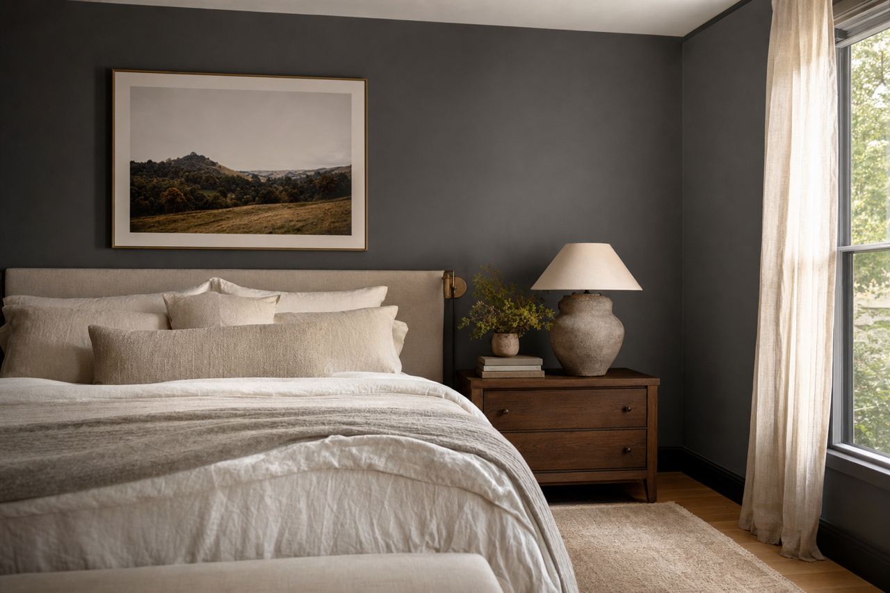 French by Benjamin Moore on interiors