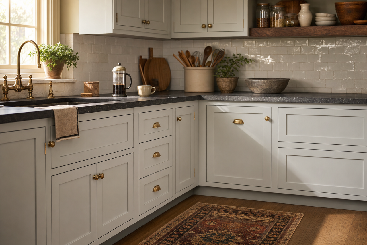 Graytint by Benjamin Moore on cabinets