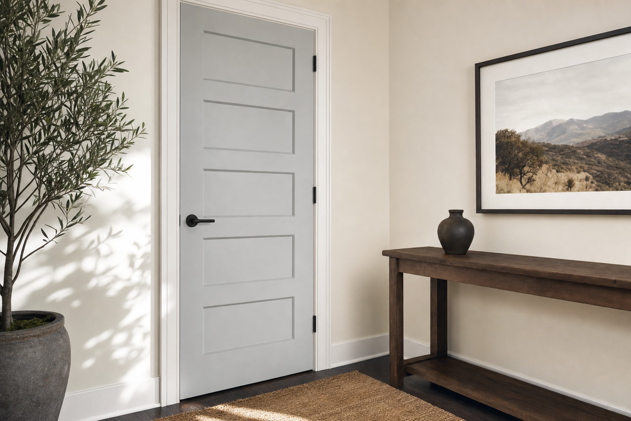 Silent by Benjamin Moore on interior-doors