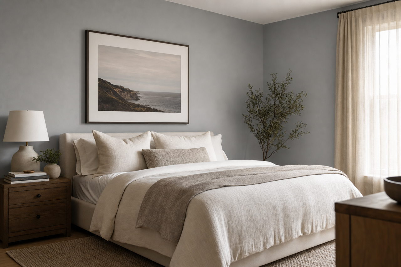 Delray Gray by Benjamin Moore on interiors