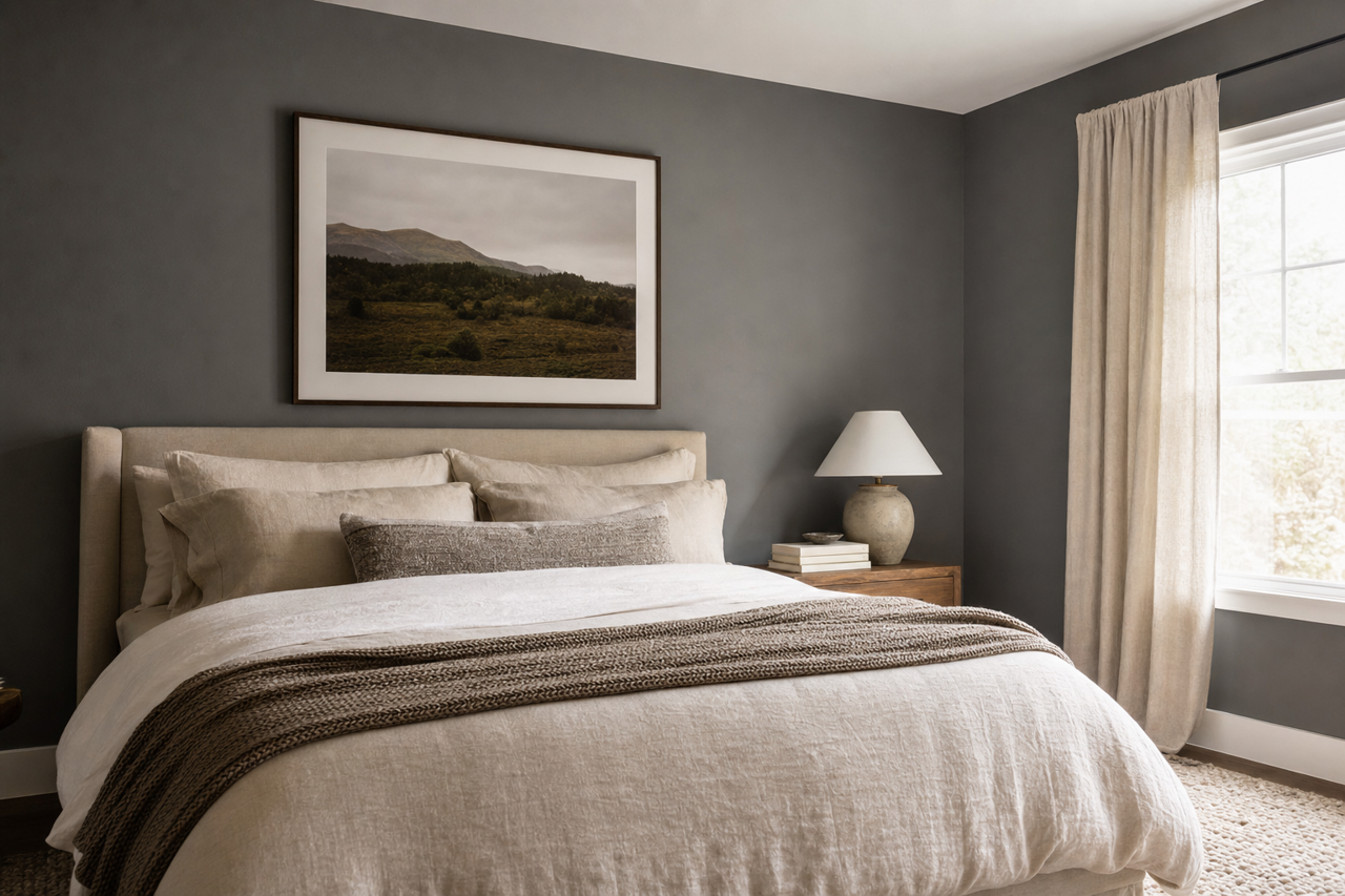 Stormy Sky by Benjamin Moore on interiors
