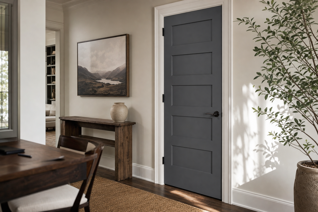 Cheating Heart by Benjamin Moore on interior-doors