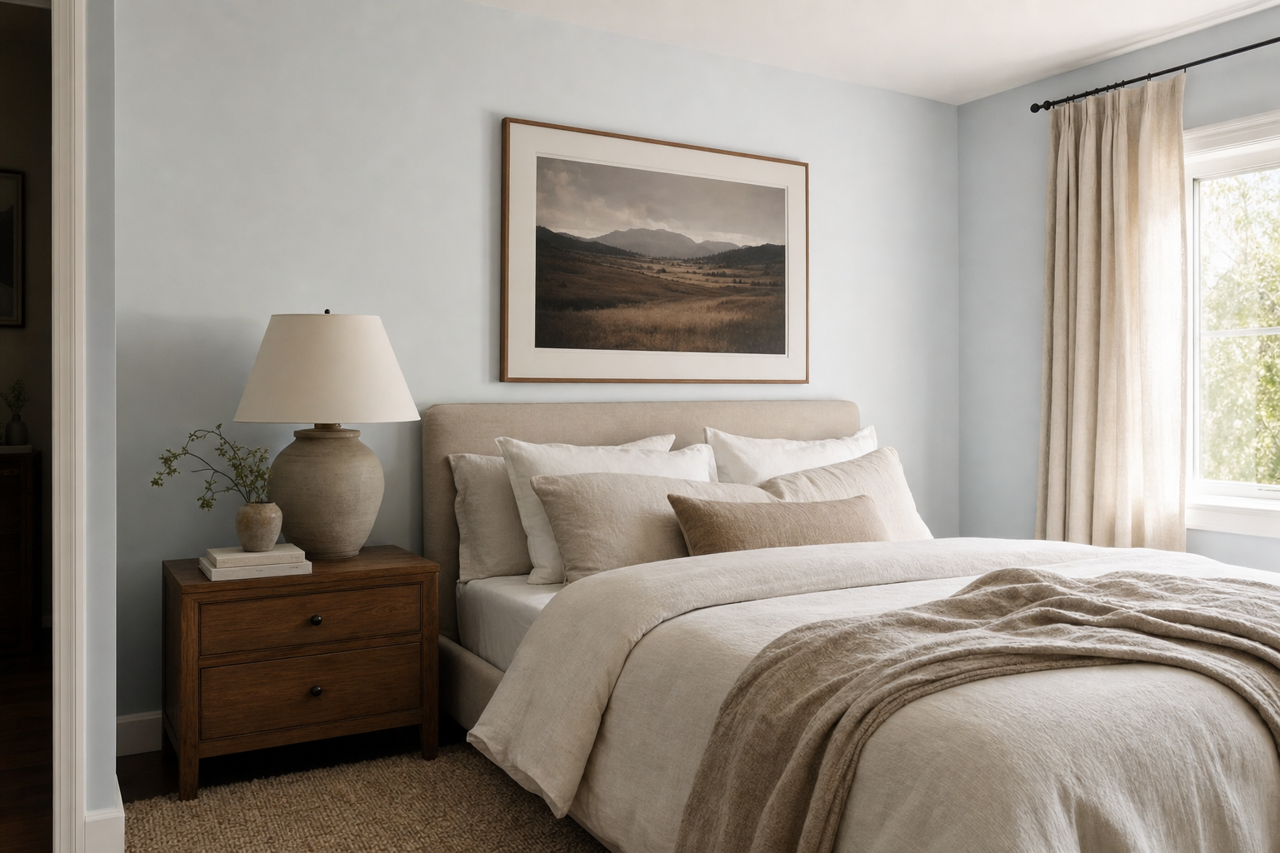 First Snowfall by Benjamin Moore on interiors