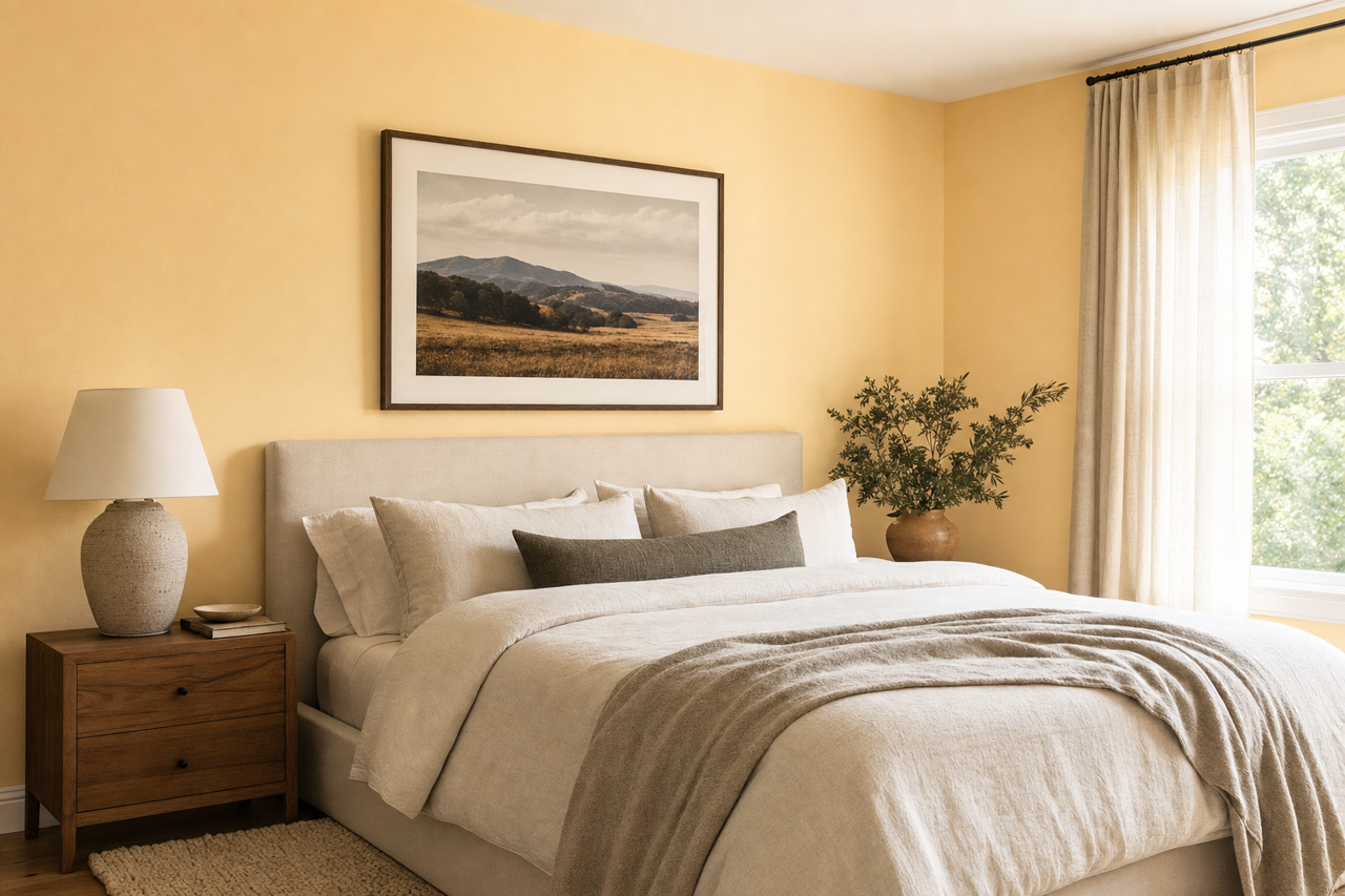 Corinthian White by Benjamin Moore on interiors
