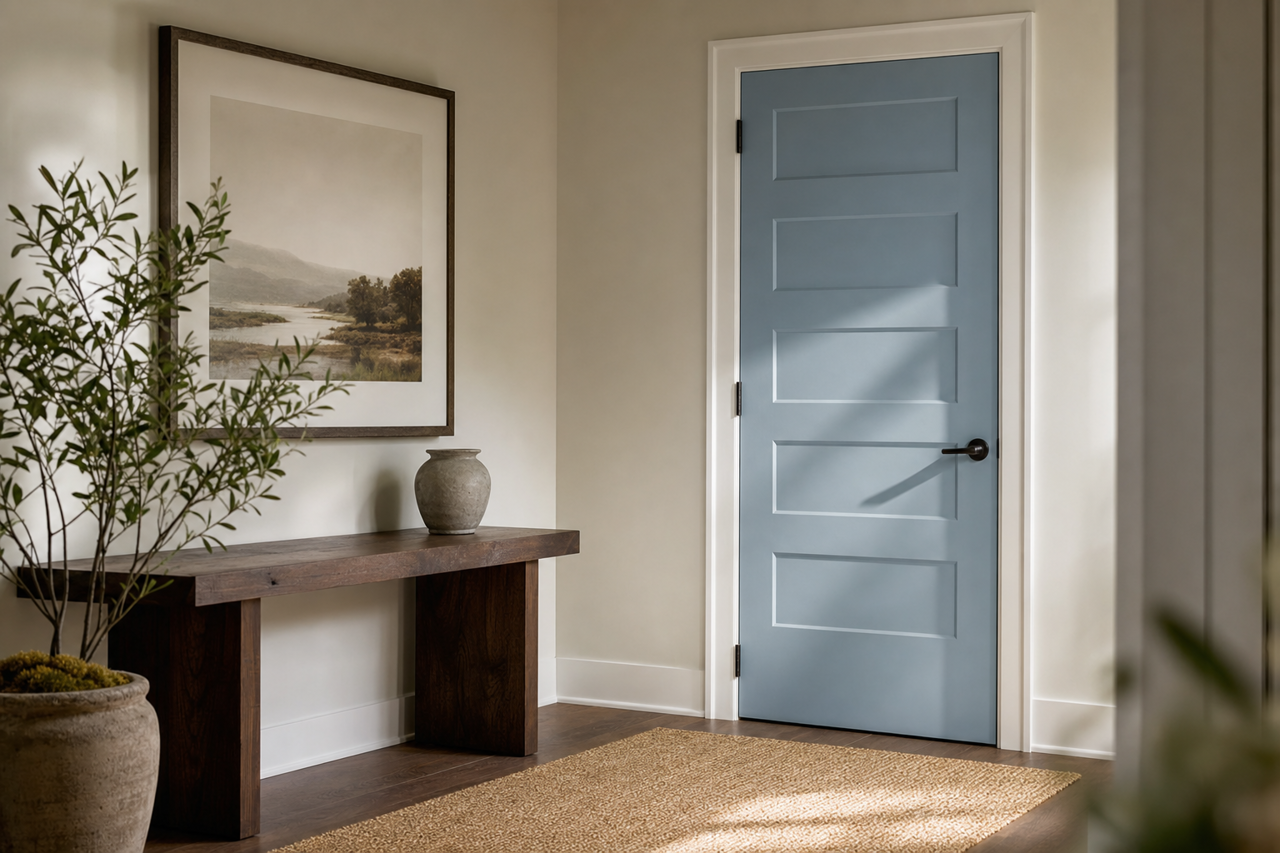 Little Falls by Benjamin Moore on interior-doors