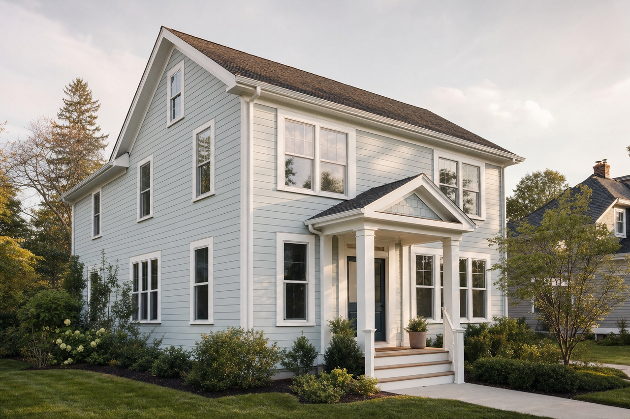 Gentle by Benjamin Moore on exterior