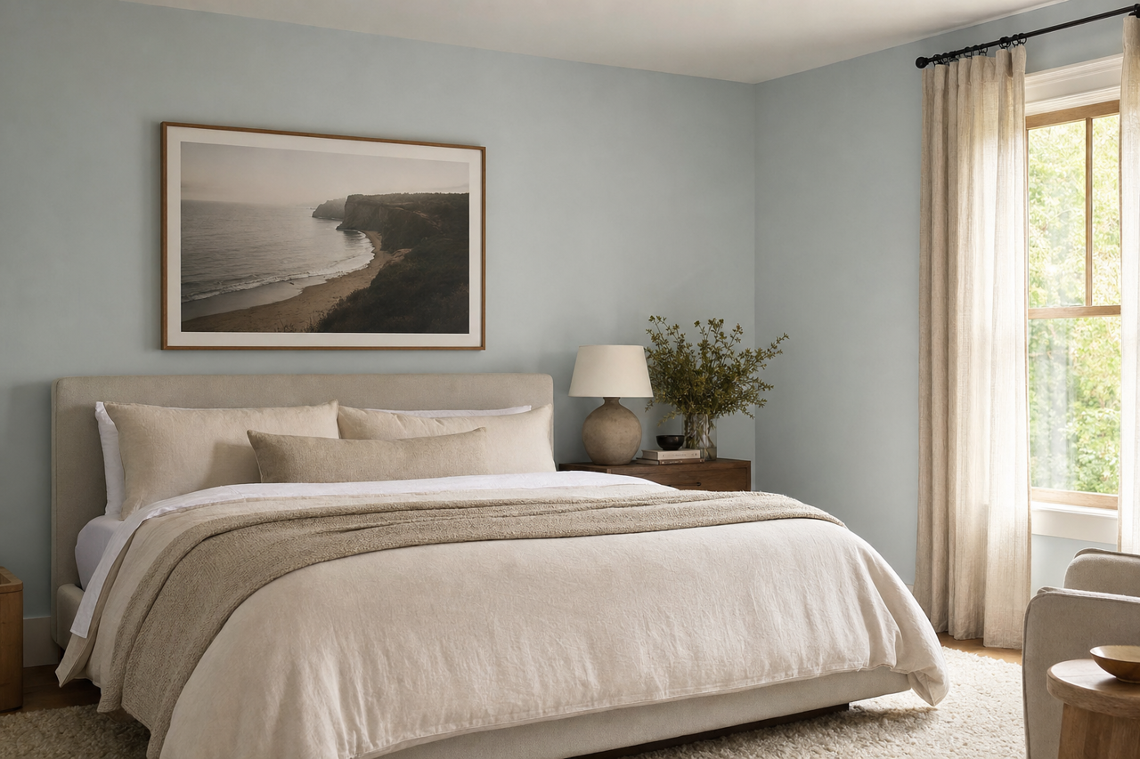 Gentle by Benjamin Moore on interiors