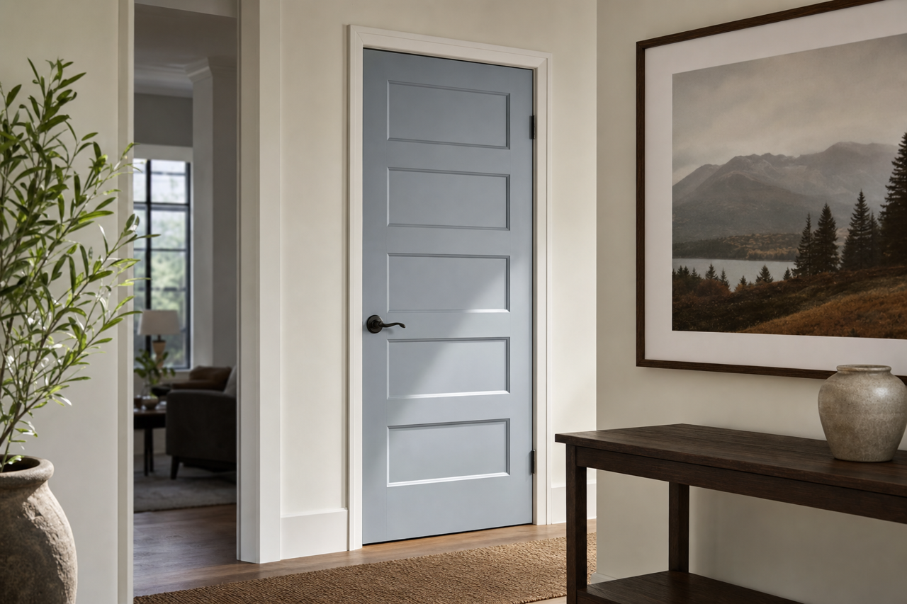 Comet by Benjamin Moore on interior-doors