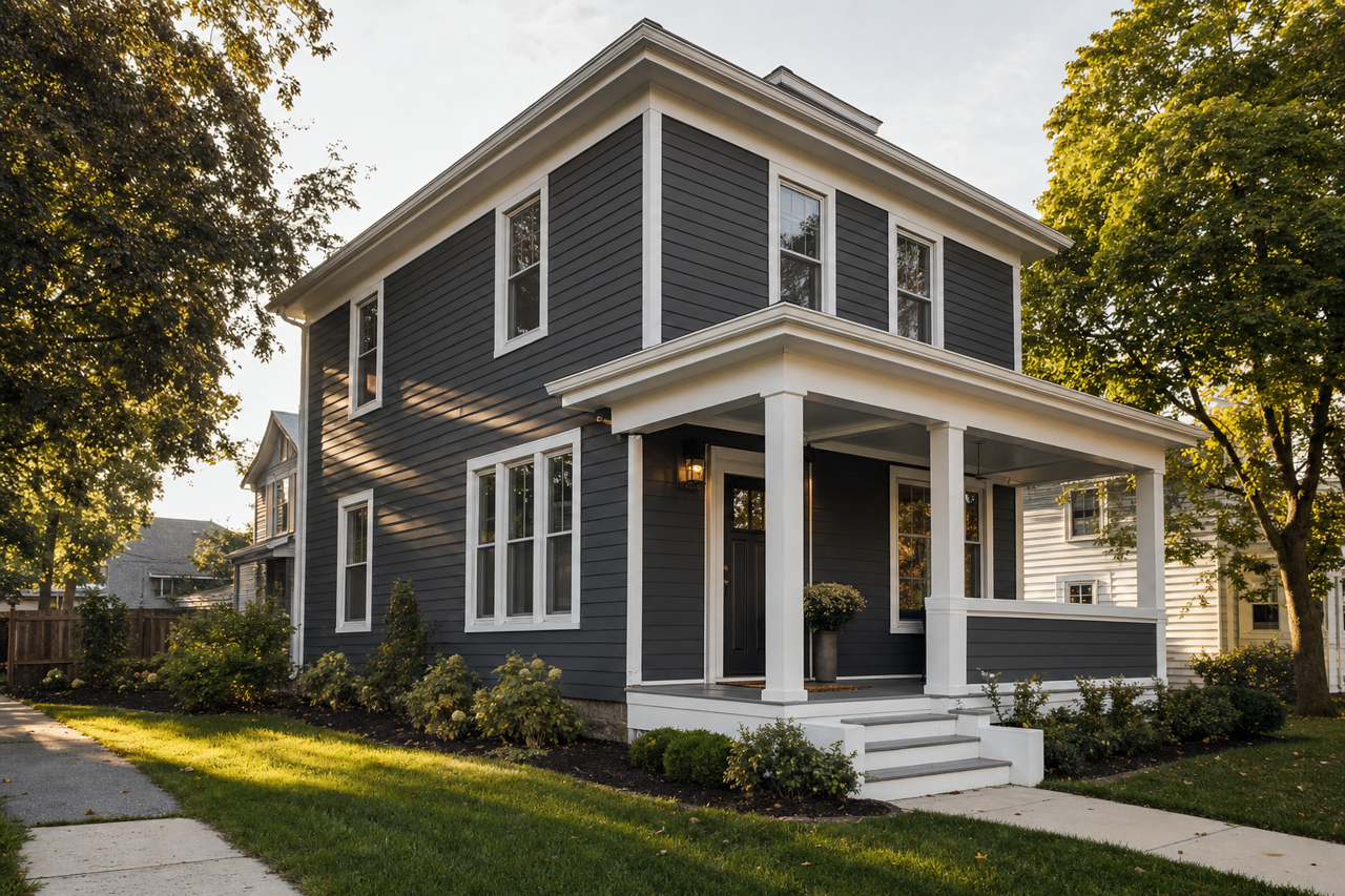 Midnight by Benjamin Moore on exterior
