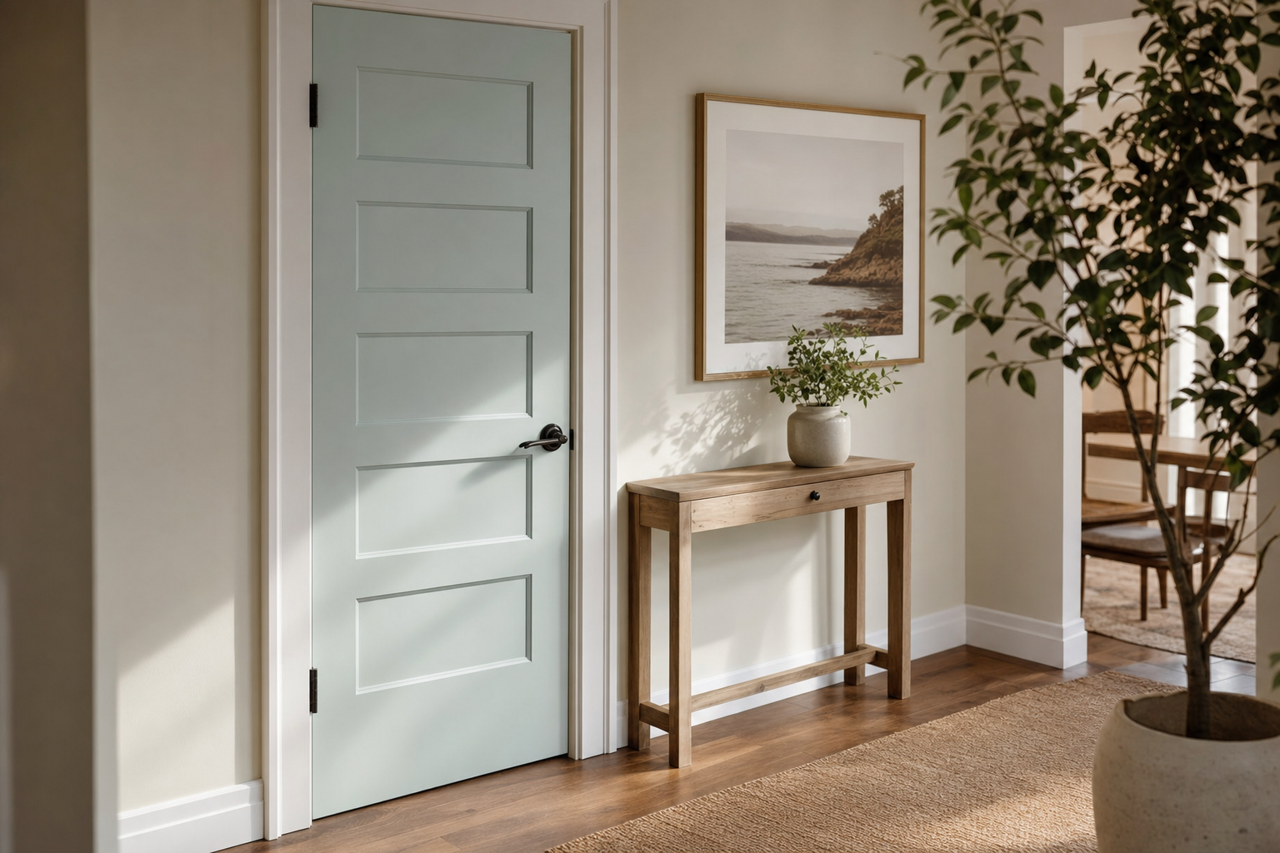Glass Slipper by Benjamin Moore on interior-doors