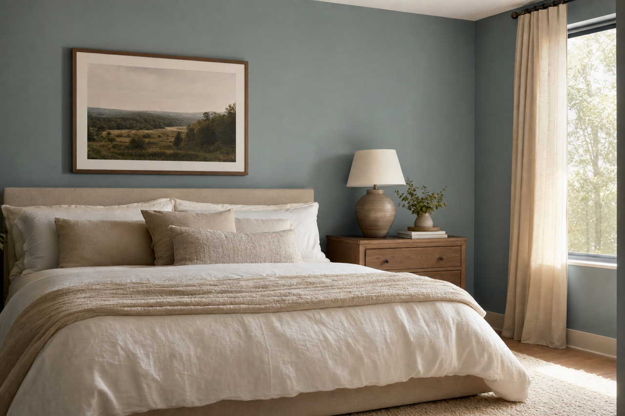 Water's Edge by Benjamin Moore on interiors