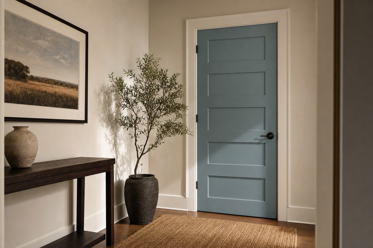 Providence by Benjamin Moore on interior-doors