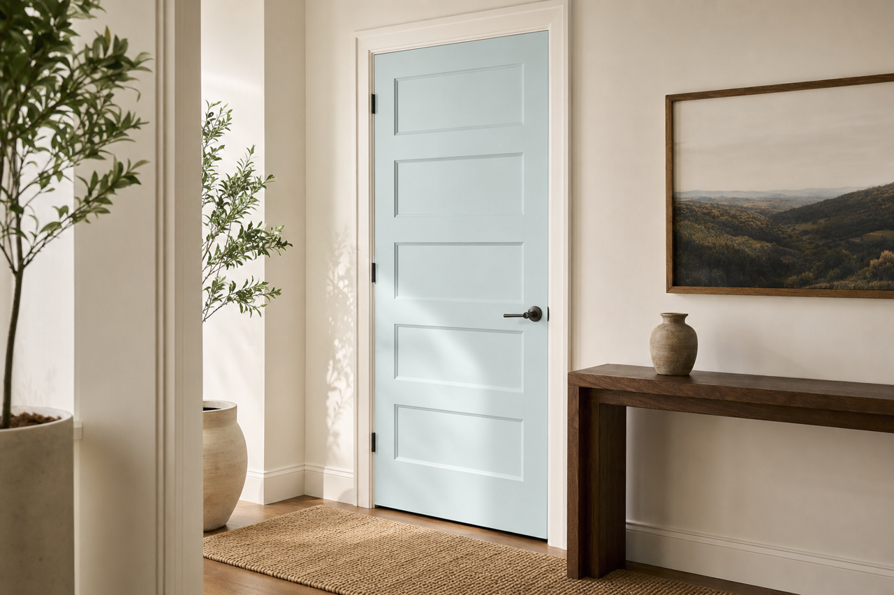Windy by Benjamin Moore on interior-doors