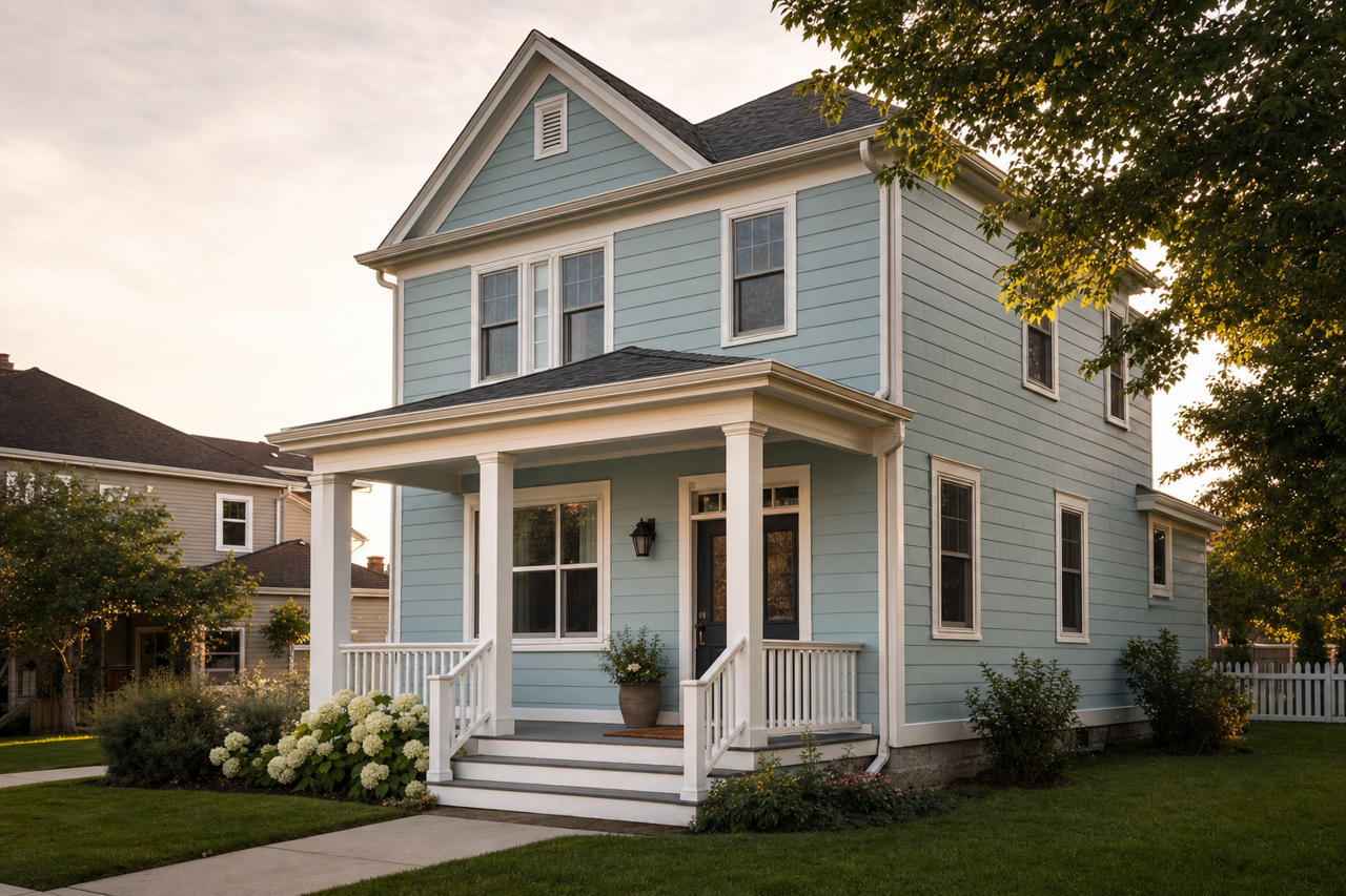 Cape by Benjamin Moore on exterior