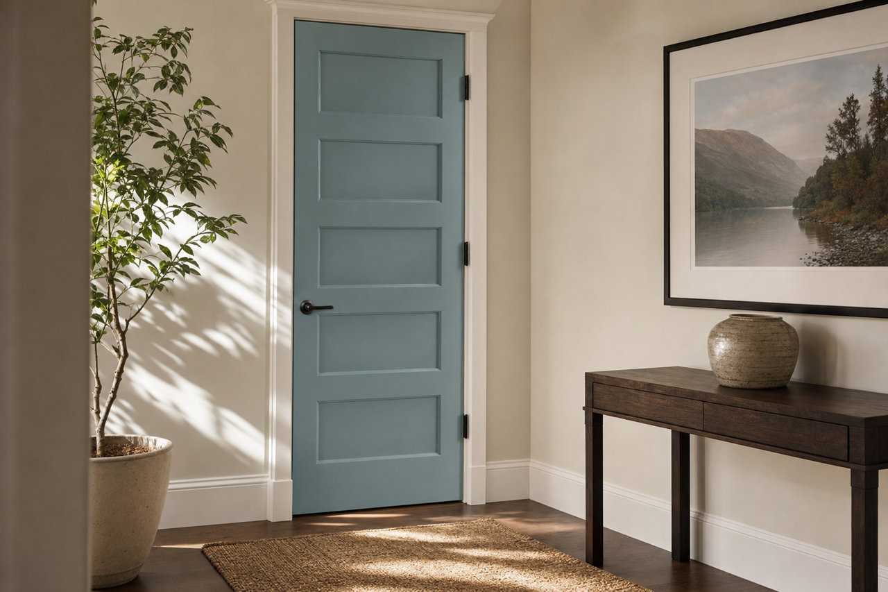 Franklin by Benjamin Moore on interior-doors