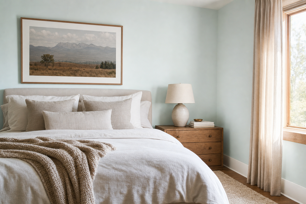 Lookout Point by Benjamin Moore on interiors