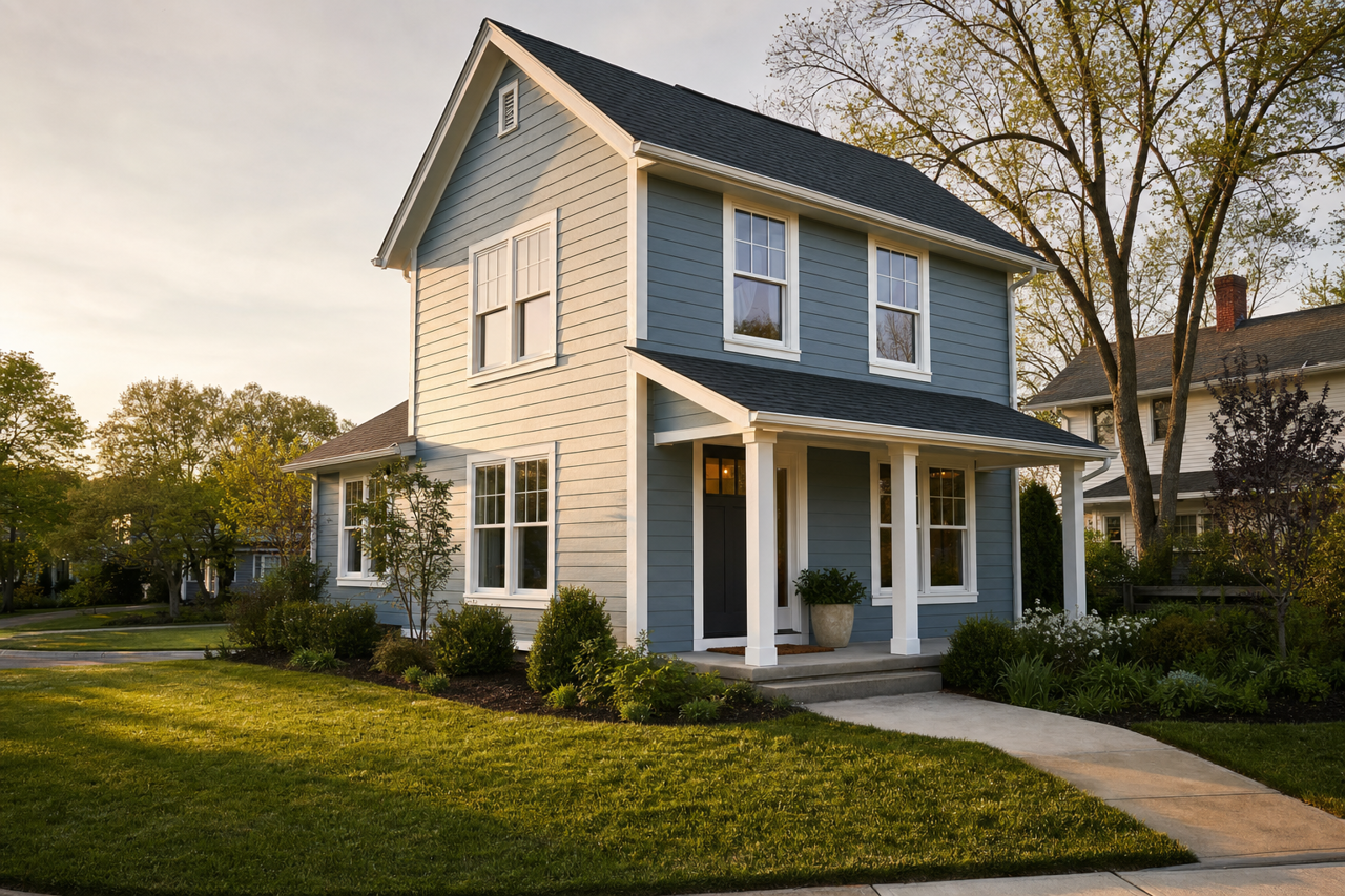 Polaris by Benjamin Moore on exterior
