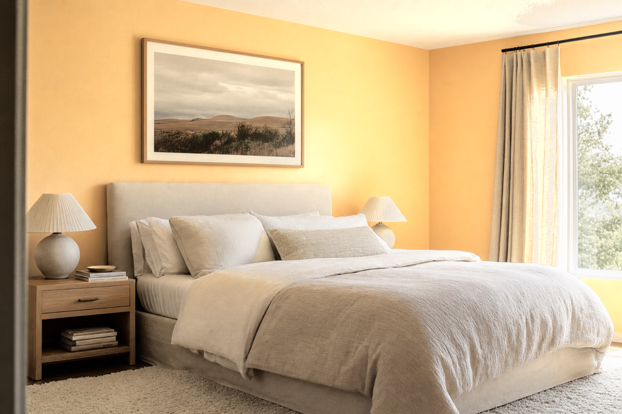 Glowing by Benjamin Moore on interiors
