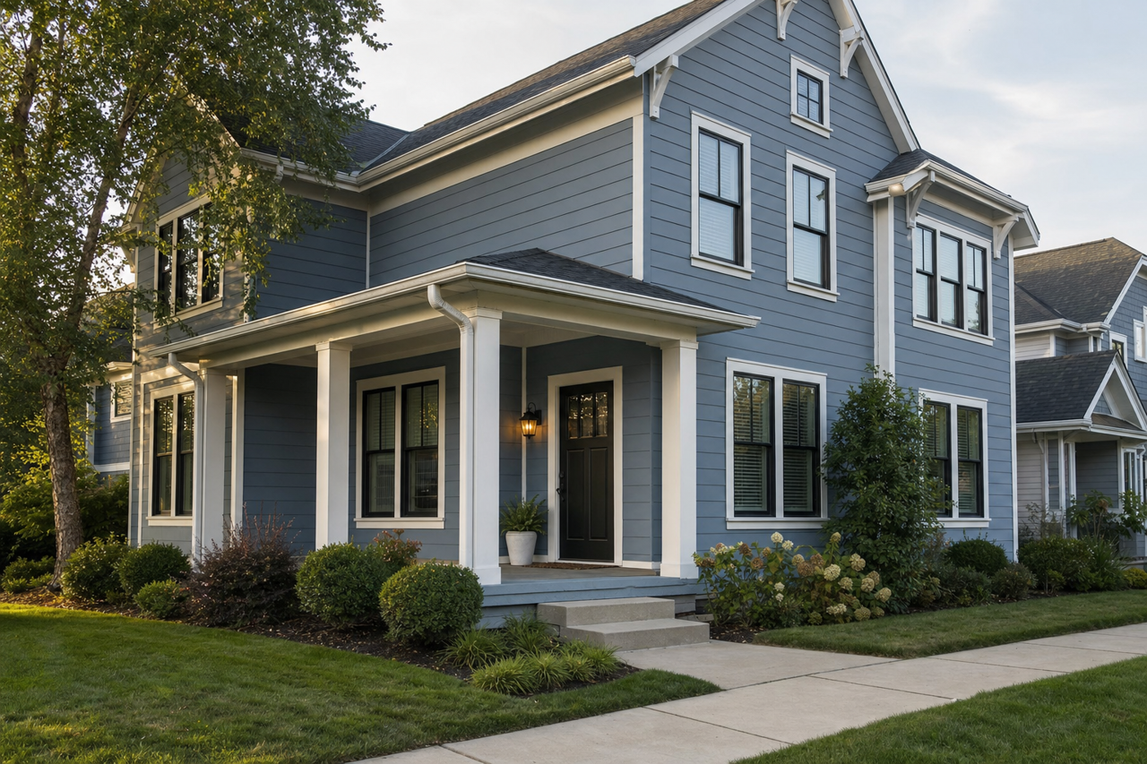 Stillwater by Benjamin Moore on exterior