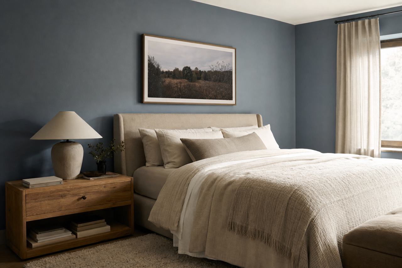Stillwater by Benjamin Moore on interiors