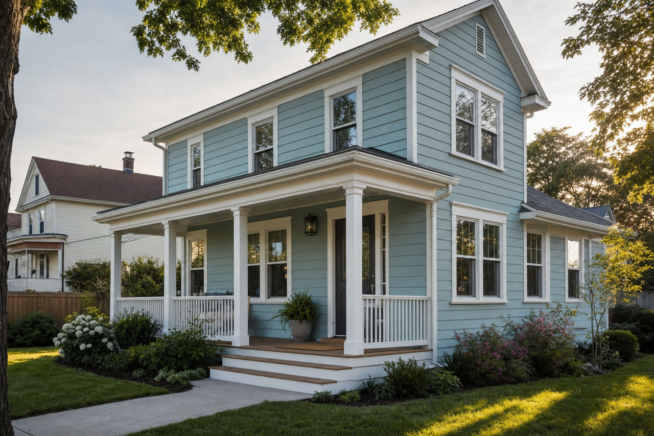 Aspen by Benjamin Moore on exterior