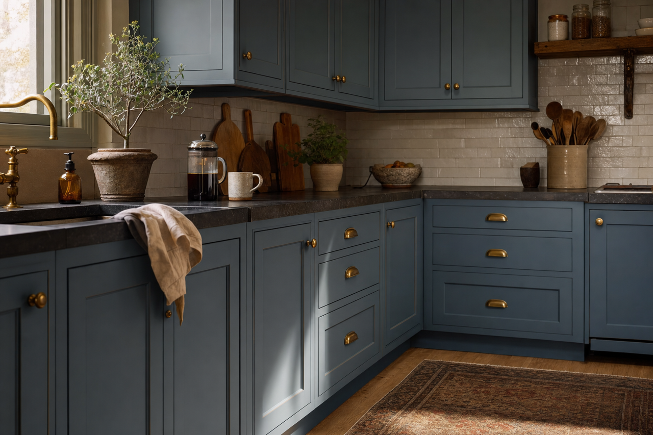 Spellbound by Benjamin Moore on cabinets