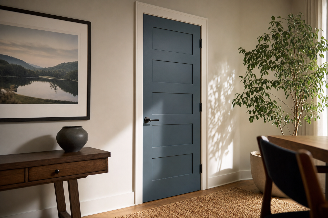 Spellbound by Benjamin Moore on interior-doors