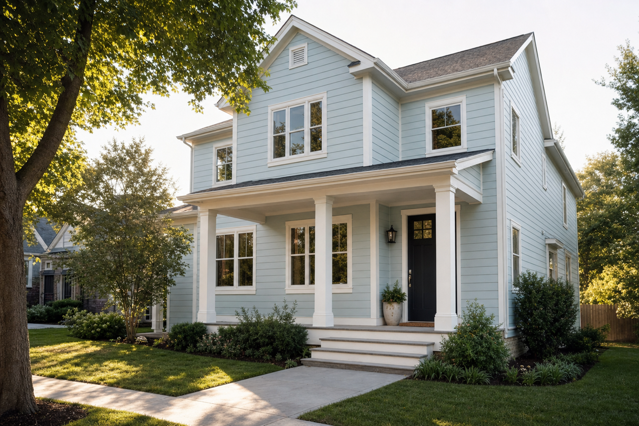 Heaven on Earth by Benjamin Moore on exterior