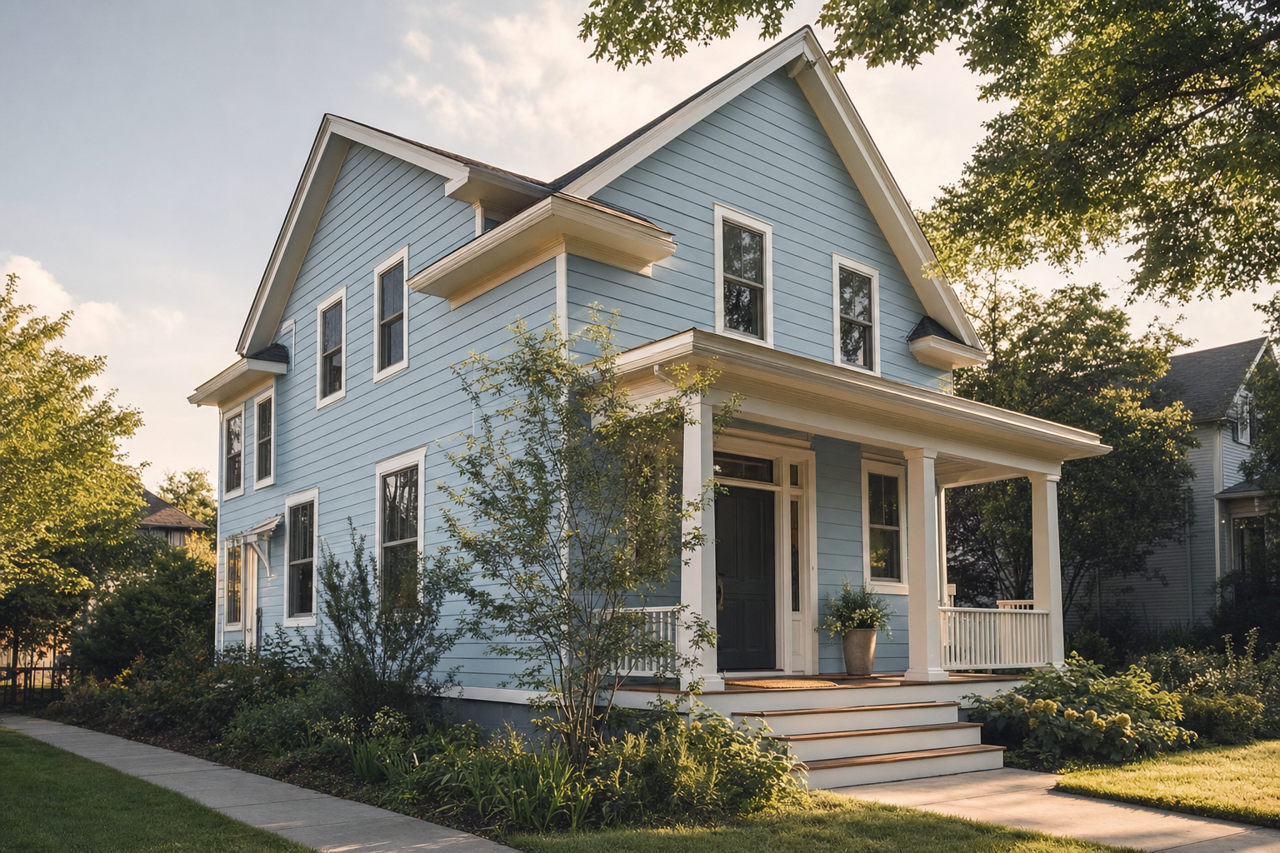 Mediterranean by Benjamin Moore on exterior