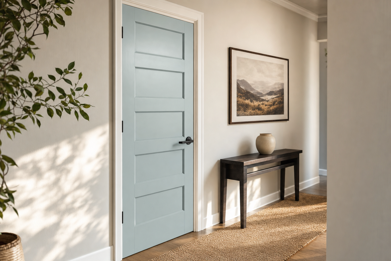 Mediterranean by Benjamin Moore on interior-doors