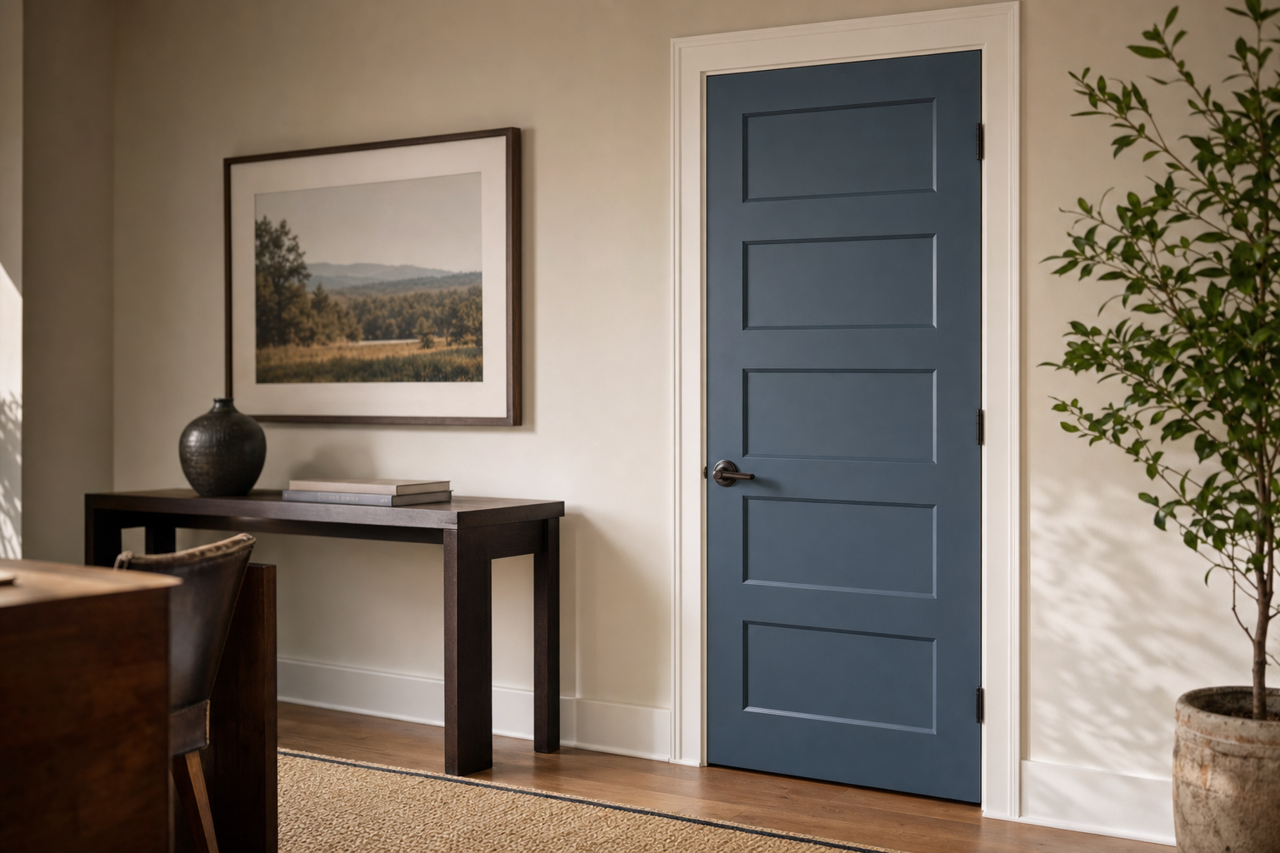 In the Midnight Hour by Benjamin Moore on interior-doors