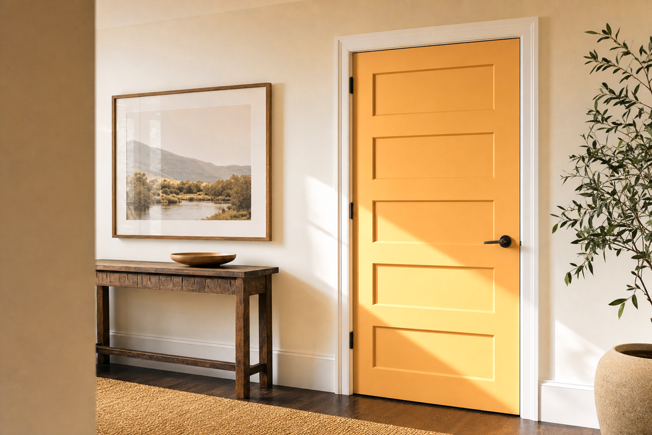 Old by Benjamin Moore on interior-doors
